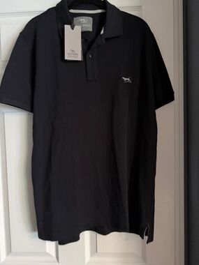 Rodd & Gunn Black Polo with Subtle Dog Logo New w/Tags